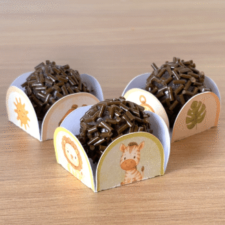 Forminhas para doces: Safari Baby (Verde) - 12pcs
