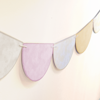 Bandeirola Meia-Lua: Safari Baby (Menina) - 1pc