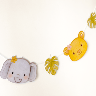 Bandeirola do Tema: Safari Baby (Menina) - 1pc