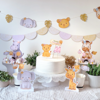Kit Festa: Safari Baby (Menina)