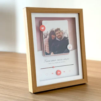 Quadro 3D Personalizado: Nossa música